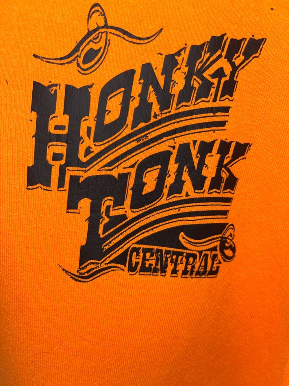 Carhartt Orange Loose Fit Honky Tonk Security Sweatshirt Hoodie Size XL - Picture 3 of 9